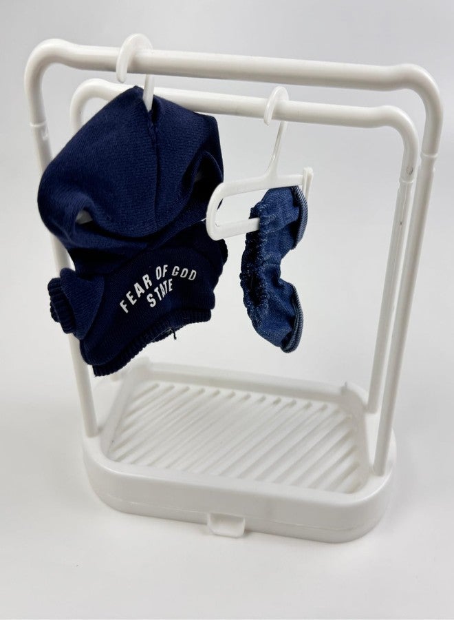 Sunoutdeeal Doll Clothes Rack Set Suitable for Drying and Displaying Dolls Outfits Suitable for Dollhouse Decoration Display Clothing for Labubu The Essential Accessory for Doll Collectors(s) - Image 3